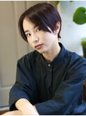 天神【BIRTH】ネビージュハンサムショート×センターパート