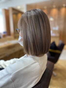 ロッソ 浦添店(Rosso) シャドールーツ×ミルクティーベージュ