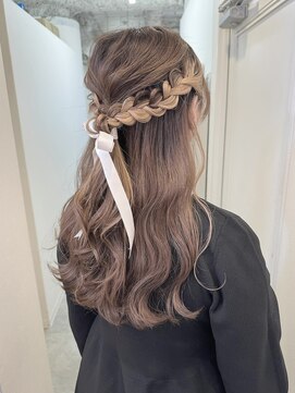 フランチェスカドット(francesca.) インナーミルクティー/ハーフアップ/Noe