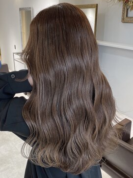 オズ 安積店(OZ) 安積髪質改善トリートメント顔周りレイヤーカットベージュカラー