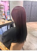 〈h34〉ブリーチツートーンカラーピンクベージュ20代30