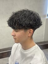ササ(33) 【刈り上げマッシュ×波巻きパーマ】
