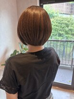 コンフィー(comfy)&nbsp;【comfy 佐藤】明るい白髪染め ショートボブ【草加/谷塚美容室】