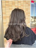 透明感アッシュベージュ/ハイライトカラー