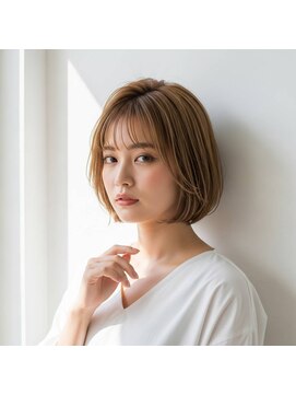 王道ボブ×ナチュラルブラウン