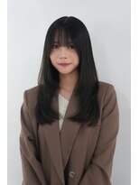 ミヨン 京都烏丸店(miyon)&nbsp;【miyon】韓国レイヤーカット×暗髪カラー×髪質改善