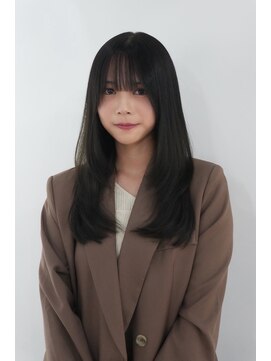 ミヨン 京都烏丸店(miyon) 【miyon】韓国レイヤーカット×暗髪カラー×髪質改善