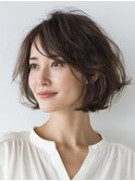 クラゲヘアー/小顔/ココアベージュ/オリーブグレー/川西