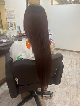 ヘアープロデュース ジェネシス(hair produce genesis) <genesis>髪質改善・育てた赤系カラーのスーパーロング