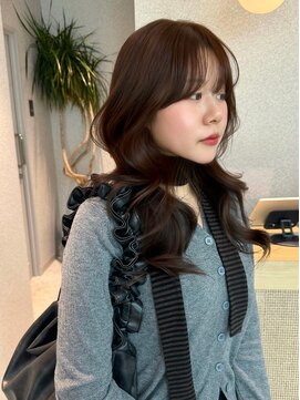 天神美容室 ハッシュカット福岡×レイヤー×韓国巻き×髪質改善