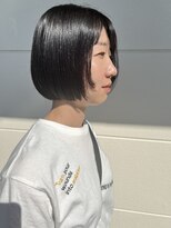 リアンインフィニティ(Lien ∞)&nbsp;大人ボブ　顔まわりレイヤー　帯山美容室　長嶺美容室