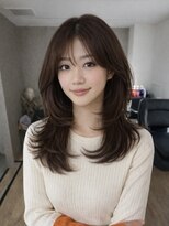 エトワ 中央店(etoi)&nbsp;大分ハッシュカット胸上鎖骨下ミディアムレイヤースタイルかるめ