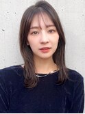 前髪ハッシュカットレイヤーカットツートンカラーこなれヘア