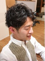 ニコットヘア(nicotto hair) ツーブロックパーマ★コンマヘア