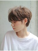 【DaVin中目黒】ワイドバングマニッシュショート_毛先パーマ