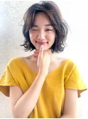 Liberte銀座 大人可愛い小顔ボブ×シアベージュ