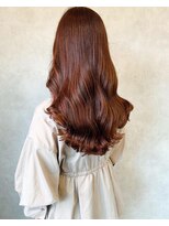 ハチ(hachi)&nbsp;【透明感】グロスカッパー　クラシカル艶ロング☆上品☆美髪