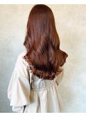 【透明感】グロスカッパー クラシカル艶ロング☆上品☆美髪