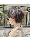 くせ毛風パーマ/ショートヘア/くびれショート