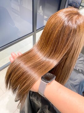 アヴァンス アリオ鳳店(AVANCE) 髪質改善トリートメント×ベージュ×美髪ストレート×艶髪