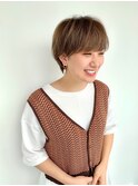 ショート/ショートボブ/くびれショート/丸みショート
