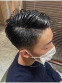メンズ ビジネスカット アップバング