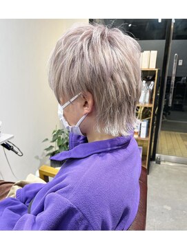 ナット(Nat) メンズウルフ×ホワイトシルバー