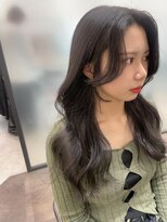 リリー(Lilley)&nbsp;天神韓国ヘア×グレージュ×顔まわり