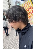かき上げヘア七三オールバックツーブロック波巻スパイラルパーマ