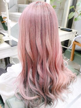 デイズ(days) ホワイトピンクカラーミルクティーカラー成人式ヘアカラー