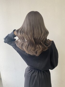 アオアクア バイ グルグル 小岩店(ao akua by GULGUL) レイヤースタイル×グレージュミルクティー