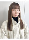 ぷつっとロング ベージュカラー
