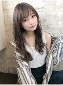 ロングヘアでひし形 好印象◎小顔 ゆるふわ無造作カール/era加藤