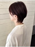耳かけショート/ハンサムショート/ピンク/ピンクパープル