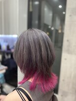 ヘアースタジオ ミツル(hair studio 326)&nbsp;グレー　ピンク