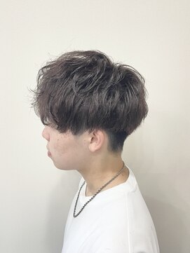 オル(Olu) マッシュ×ナチュラルパーマ×グレージュカラー