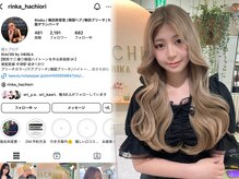 〈　RINKA　〉【社内指名数、愛嬌No.1】韓国ヘア、ダウンパーマ、ハイトーン特化！男女問わず圧倒的指名数