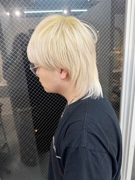 ラニヘアサロン(lani hair salon) 抜きっぱなし/ブロンドカラー/ケアブリーチ/ハイトーン/メンズ