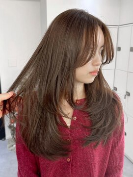 エル バイ アンキシム(elu by AHNKISM) 外国人風レイヤーカット髪質改善トリートメント心斎橋