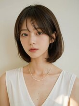アンドヘアサロン(AND hair salon) 暗髪ボブ/丸みボブ/暗めカラー/グレージュ
