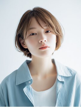 ニスル 上尾店(NISURU) 似合わせカット/大人ガーリー/ダークアッシュ/着物/上尾/上尾駅