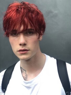 ギークス(GEEKS) 【GEEKS渋谷】ダークレッド/秋カラー/メンズハイトーン/マッシュ