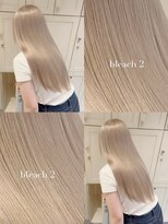 ベレーザ 渋谷(BELEZA) 16378ブリーチ&ダブルカラー金髪ホワイトブロンドレイヤー