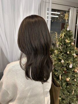 韓国へア/レイヤー/顔周り/ボブ/透明感カラー