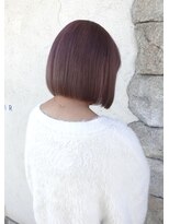 シェミール(CHEMIR)&nbsp;パープルグレージュ×切りっぱなしボブ