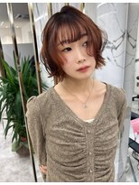 エトワール(ETOILE)&nbsp;オレンジブラウン/ボブ/パーマ風