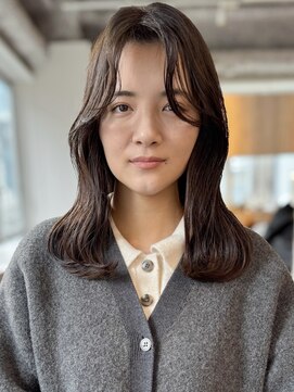 マッシュ チャヤマチ(MASHU chayamachi) 柔らか透明感/ブリーチなし/オリーブブラウン/大阪梅田