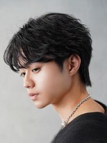アンサー 渋谷(ANSWER)&nbsp;ルーズパーマ　センターパート　