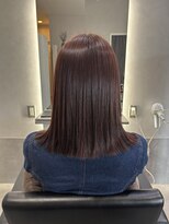 セカンド 鴨江店(2COND)&nbsp;ピンクブラウン×切りっぱなしミディアム