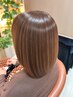 【明るい白髪染め可】カット+オイルカラー白髪染め+保湿ヘアエステ+炭酸泉